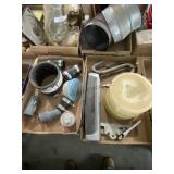 (2) Flats of PVC Clamps & Misc.