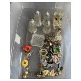 Misc. Jewelry & Salt & Pepper Shakers