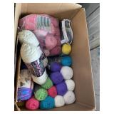 box of  yarn