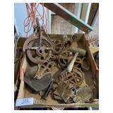Vintage Wooden Pullies & Misc.