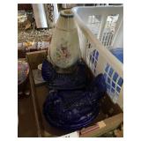 Blue Chicken Glass Ware