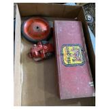 Toy Metal Tool Box, Toy, & Wagon Wheel