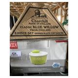 Blue Willow Set & Salad Spinner
