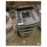 3-Drawer Plastic Organizer Bin