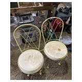 (2) Metal Chairs
