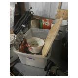 Graniteware & Cutting Board, & Metal Bakeware