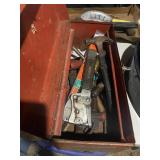 Metal Tool Box w/ Misc. Tools