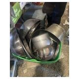 Large Lot of Mixing Bowls & Misc. Pans