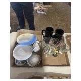 (2) Flats of Plates, Cups &More