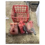 Crate w/ (3) 1 Gallon Gas Cans