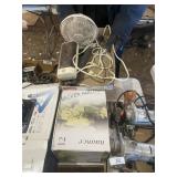 Fan & (12) Wine Glasses