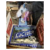 La Crosse Brewery Sign & Cement Trowel & More