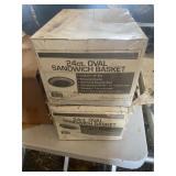 (2) 24" Oval sandwich baskets