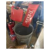 (2) Garbage Can, Gas Can & Mail boxes