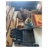 Dall Rocking Chair. Kerosene Lamp  & Misc.