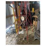 (2) Lightning Rods & Clock