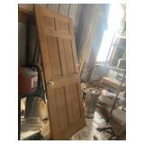 (2) 30" 6 Panel Oak Doors