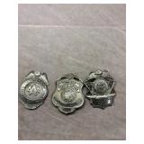 (3) Police Badges