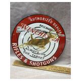 12" Vintage Style Winchester Rifle Brand Porcelain