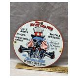 12" Vintage Style 2nd Amendment Porcelain Sign