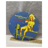 12" Vintage Style Remington 1958 Porcelain Sign