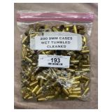 (200) 9mm Cases Wet Tumbled Cleaned Brass