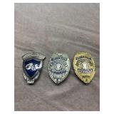 (2) Security Officer Badges & Gas Badge