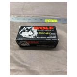 50 Rounds of Wolf 9mm Lugar, 150 Grain Ammo