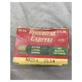 5 Rounds of Remington 4 Shot 20 Ga. Ammo