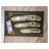 3 Pc. Gerber Knife Folding Set