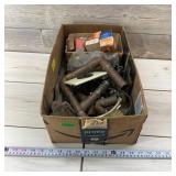 Plumbing And Electrical Hardware W/antique Staples