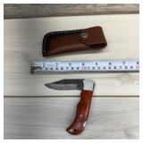 Ashen Edge Damascus Folding Knife; 3in Blade; Incl