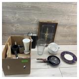 Assortment Of Kitchen Items Including Serving Rack