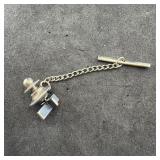 Avery sterling silver cross tie tack. Weight: 3.4