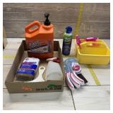 Cleaning supplies lot; includes Fast Orange hand c
