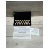 2004-2005 24 K Gold Plated 20 Coin Quarter Set