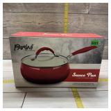 Parini Sauce Pan 3.1 Quart Nonstick Aluminum Ename