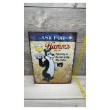 Hammï¿½s Beer Tin Advertisement - Metal Hammï¿½s Beer