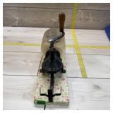 Atwood Wall mount coffee grinder with glass jar;