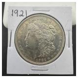 1921 Morgan silver dollar