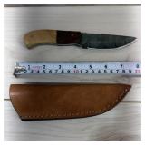 New Damascus Knife; 4in Blade; 8in Overall; Includ