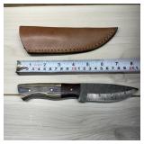 New Damascus Knife; 4in Blade; 8in Overall; Includ