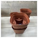 5 Sets Of Naked Root Planters.