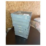 Stackable Folding Storage Crates; 6 Crates Per Lot