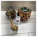 Assortment Of Fall And Halloween Decorations.