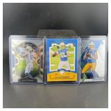 Justin Herbert Rookie Football Card Lot (3 Cards)