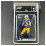 2020 Mosaic Justin Herbert Rookie Football Card