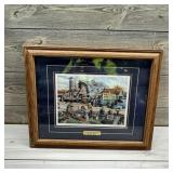 Framed, Triple-matted Country Auction Print By Ken