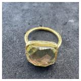 Sterling Silver Pendant Ring, Size 6 3/4. Marked .