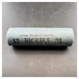 $2 nickel roll; V nickel tail and 1934 Buffalo fac